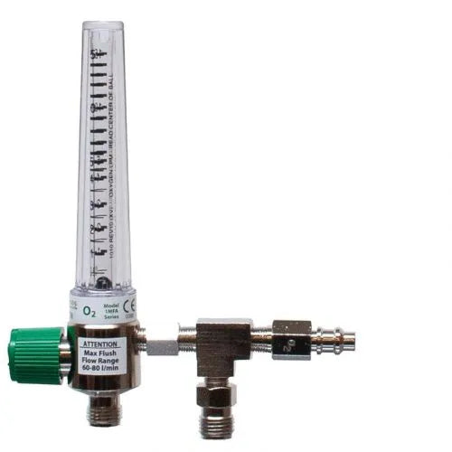 Precision Medical Oxygen Chrome Flowmeter, 1MFA Series, 15LPM, 1MFA1008