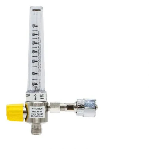 Precision Medical Air Chrome Flowmeter, 1MFA Series, 70LPM, 1MFA900X, 1MFA9001