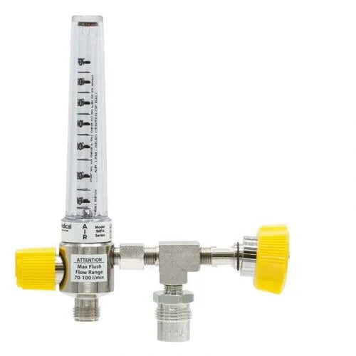 Precision Medical Air Chrome Flowmeter, 1MFA Series, 70LPM, 1MFA900X, 1MFA9001