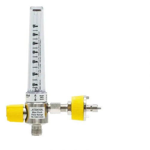 Precision Medical Air Chrome Flowmeter, 1MFA Series, 70LPM, 1MFA900X, 1MFA9001