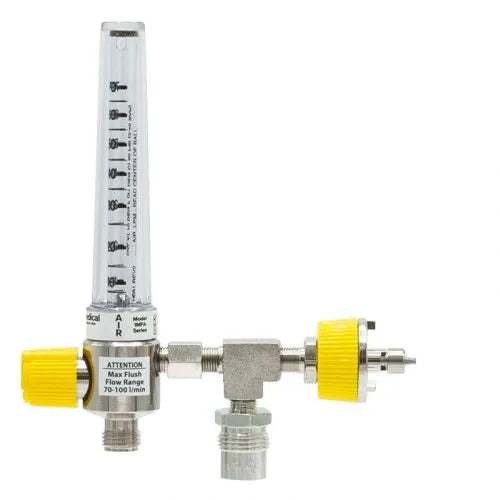 Precision Medical Air Chrome Flowmeter, 1MFA Series, 70LPM, 1MFA900X, 1MFA9001
