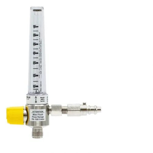 Precision Medical Air Chrome Flowmeter, 1MFA Series, 70LPM, 1MFA900X, 1MFA9001