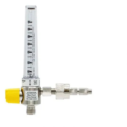 Precision Medical Air Chrome Flowmeter, 1MFA Series, 70LPM, 1MFA900X, 1MFA9001