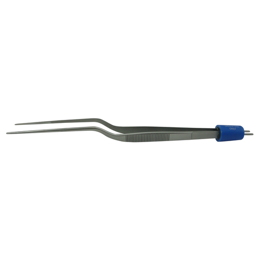 Olsen Bipolar Forceps Kit; Olsen Standard Twin Pin Cord & Surgiwipe; Bayonet; Smooth; Straight; 1.5 mm Tips; 7 1/2 in; 191 mm; Single Use; (10/bx), 20-1380K