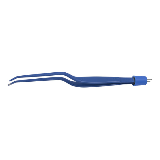 Olsen7 1/2" (19.1cm) Bayonet Bipolar Forceps; Smooth 1.5mm Tips; Angled Down 25°; Insulated; Single Use; (10/bx), 20-1381I
