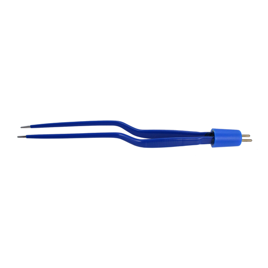 Olsen Bipolar Forceps; Bayonet; Insulated; Smooth; Straight; 1.5 mm Tips; 8 1/4 in; 210 mm; Single Use; (10/bx), 20-1410I