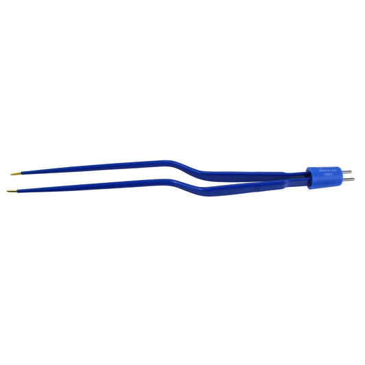 Olsen Bipolar Forceps; Midas Touch; Bayonet; Insulated; Smooth; Straight; 1.0 mm Tips; 8 1/4 in; 210 mm; Single Use; (5/bx), 20-1440IMT
