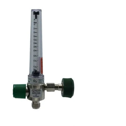 Precision Medical Oxygen Chrome Flowmeter, 4MFA Series, 1LPM, 4MFA100X, 4MFA1001