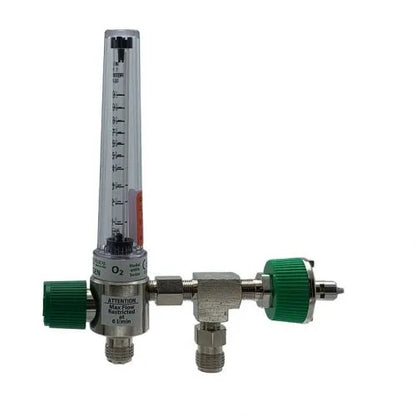 Precision Medical Oxygen Chrome Flowmeter, 4MFA Series, 1LPM, 4MFA100X, 4MFA1001