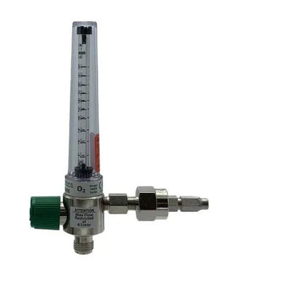 Precision Medical Oxygen Chrome Flowmeter, 4MFA Series, 1LPM, 4MFA100X, 4MFA1001