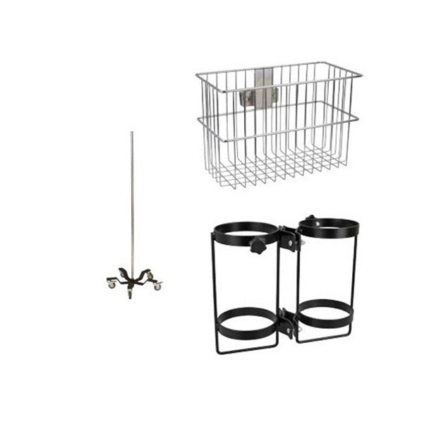 Precision Medical STAND,POLE,EQUIPMENT,W/HOLDER & BASKET, 507398