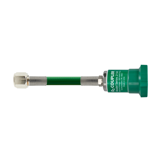 5ft Oxygen Hose, DISS Female Hex Nut to Ohmeda Coupler