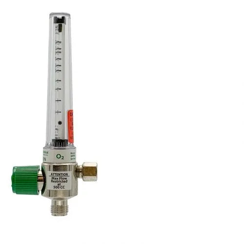 Precision Medical Oxygen Chrome Flowmeter, 6MFA Series, 200cc, 6MFA100x, 6MFA1001