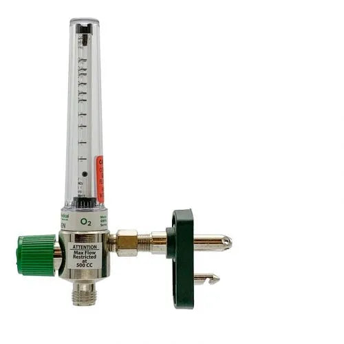Precision Medical Oxygen Chrome Flowmeter, 6MFA Series, 200cc, 6MFA100x, 6MFA1001