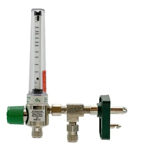 Precision Medical Oxygen Chrome Flowmeter, 6MFA Series, 200cc, 6MFA100x, 6MFA1001