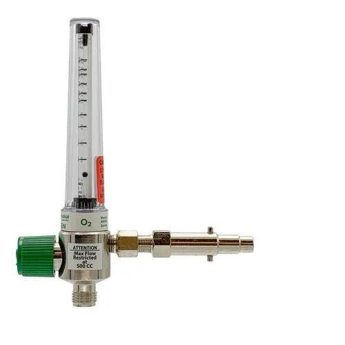 Precision Medical Oxygen Chrome Flowmeter, 6MFA Series, 200cc, 6MFA100x, 6MFA1001