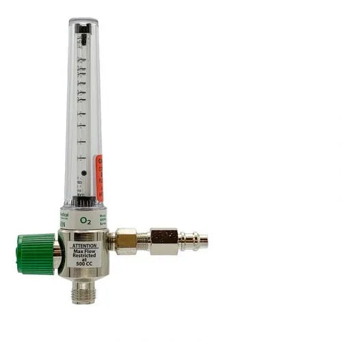 Precision Medical Oxygen Chrome Flowmeter, 6MFA Series, 200cc, 6MFA100x, 6MFA1001