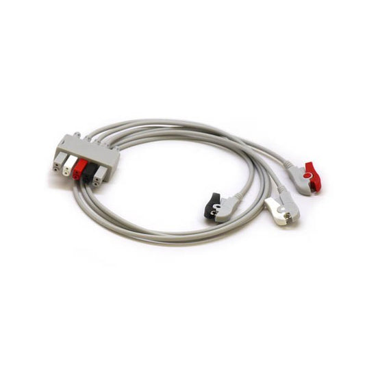 Mindray 3-Lead wires, Adu/Ped, Clip, TPU, AHA, (1m), 0010-30-42731