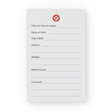 ZOLL Item Misc, Incident Notecard