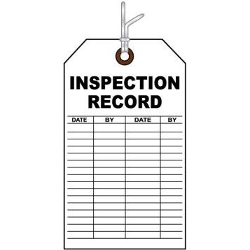 ZOLL Item Misc, Inspection Card