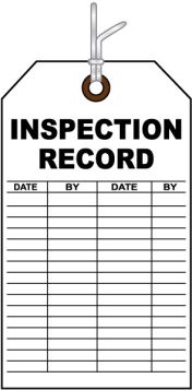 ZOLL Item Misc, Inspection Card
