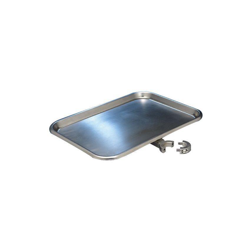 Tray and clamp for A812 Mobile Stand, 13.5” (342.9mm) wide x 9.5” (241.3mm) deep Part # A808-T