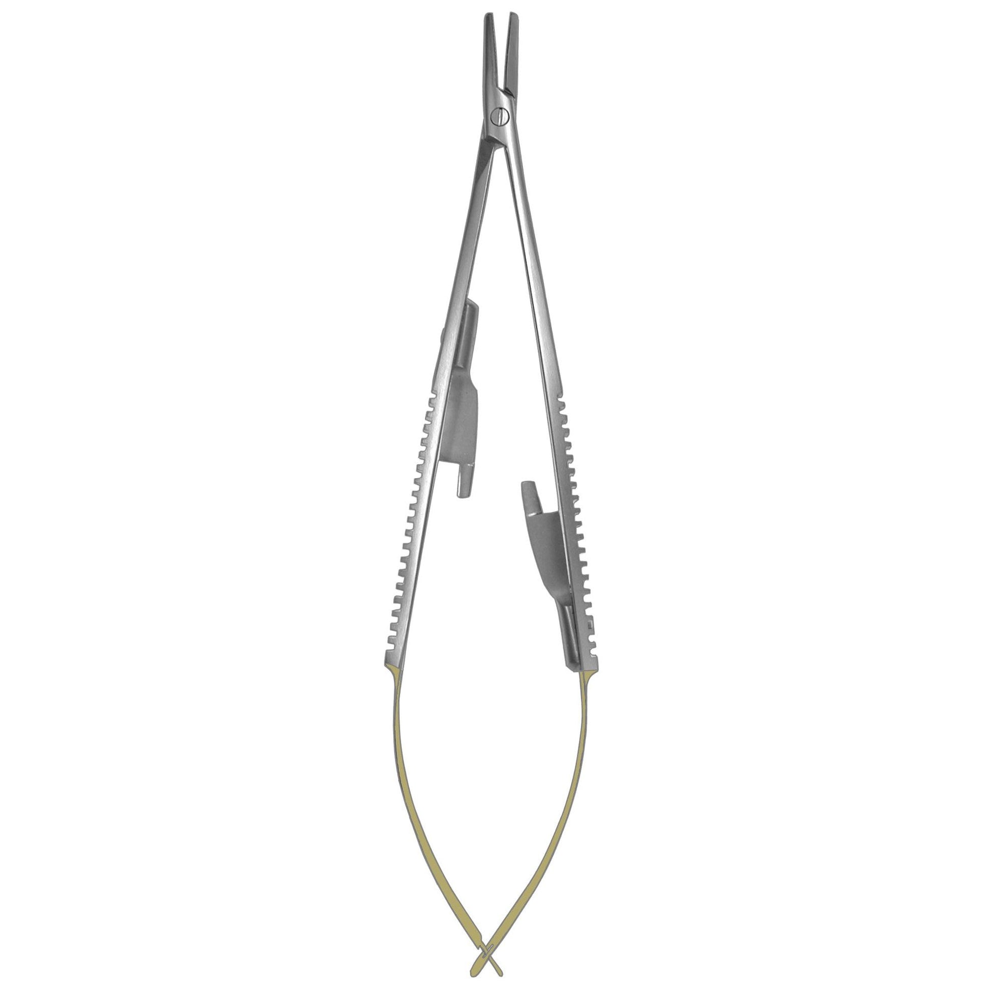 Needle Holder, Castroviejo Flat Body Straight Heavy Jaw TC 14cm  (Z-5625)