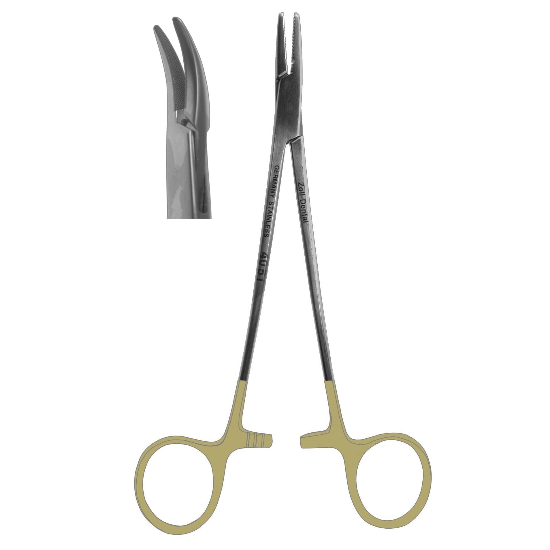 Needle Holder, Crile-Wood Curved 15.0cm  (Z-4075)