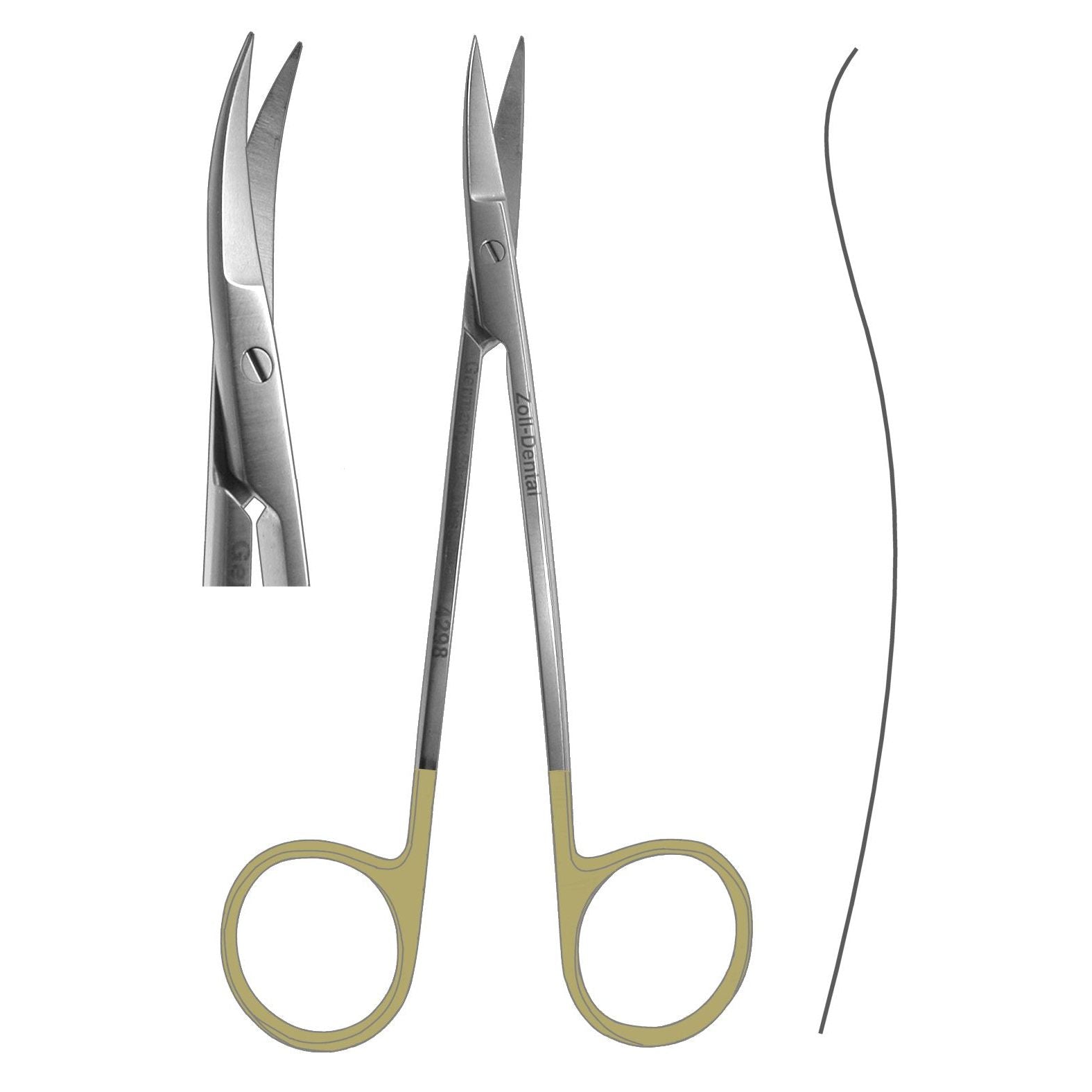 Scissors, LaGrange Double-Curved  11.5cm  (Z-5802)