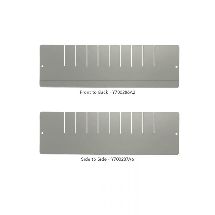 Waterloo Divider set for 6, 9, 12" Slim Aluminum Med Jr Drawers Only, DIV-AJ6