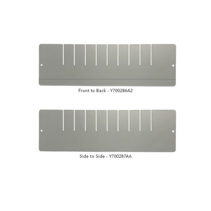 Waterloo Divider set for 6, 9, 12" Slim Aluminum Med Jr Drawers Only, DIV-AJ6