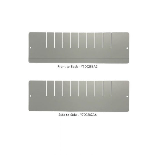 Waterloo Divider set for 6, 9, 12" Slim Aluminum Med Jr Drawers Only, DIV-AJ6