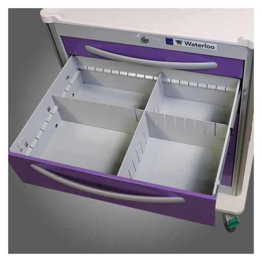 Waterloo Divider set for 6, 9, 12" Aluminum Full-Size Unicart Drawers, DIV-AU6