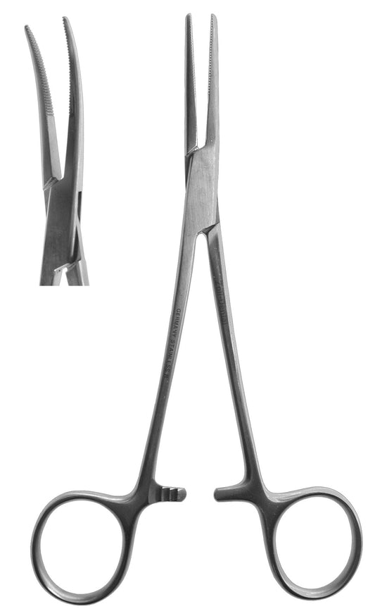 Hemostat, Kelly-Rankin Curved  16cm/6.25"  (Z-4646)