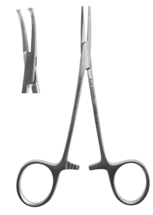 Hemostat, #5 Mosquito 1 X 2 Teeth Curved  12cm/4.75"  (Z-4161)