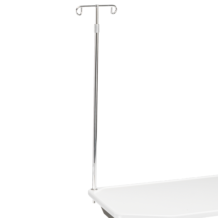 MTI 700 Adjustable Height Mobile Instrument Table — Ultra White Kydex®