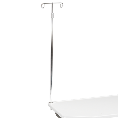 MTI 700 Adjustable Height Mobile Instrument Table — Ultra White Kydex®