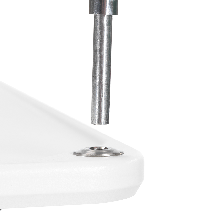 MTI 700 Adjustable Height Mobile Instrument Table — Ultra White Kydex®