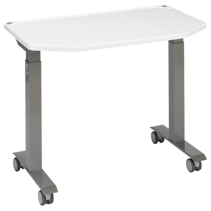 MTI 700 Adjustable Height Mobile Instrument Table — Ultra White Kydex®