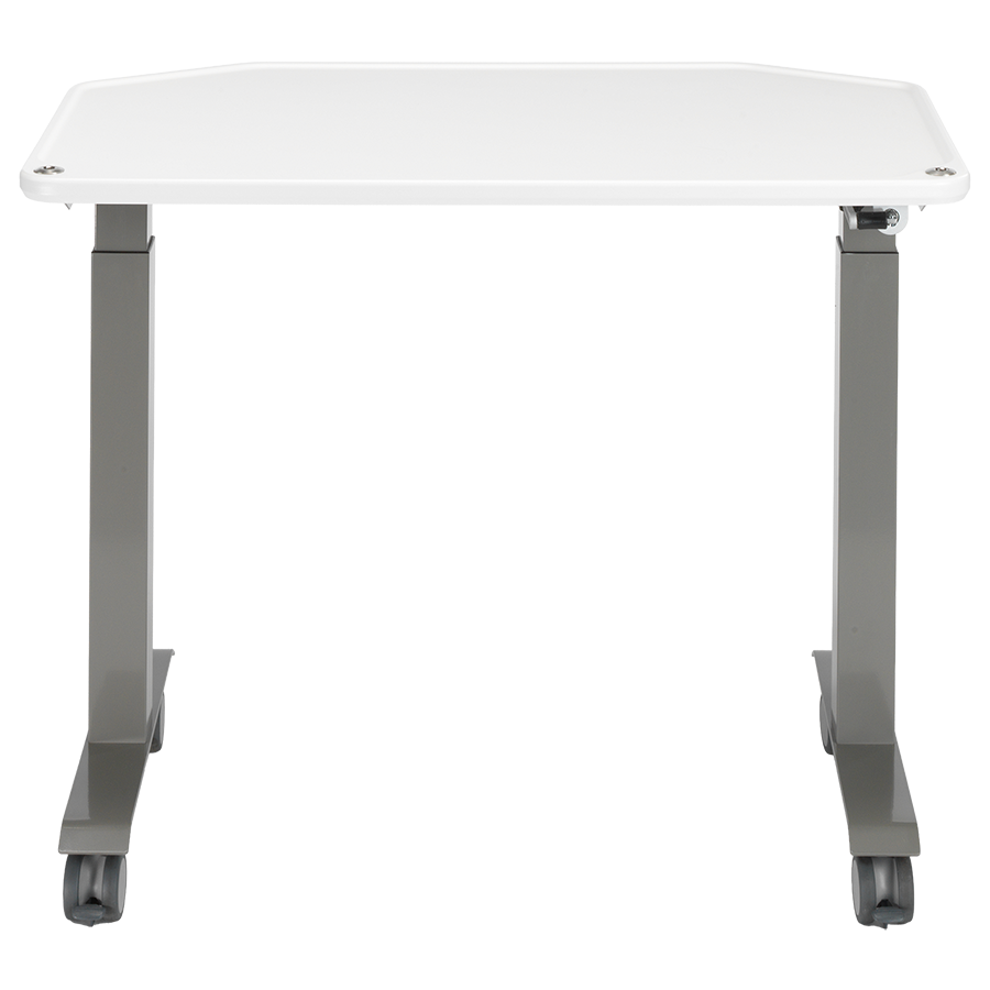 MTI 700 Adjustable Height Mobile Instrument Table — Ultra White Kydex®