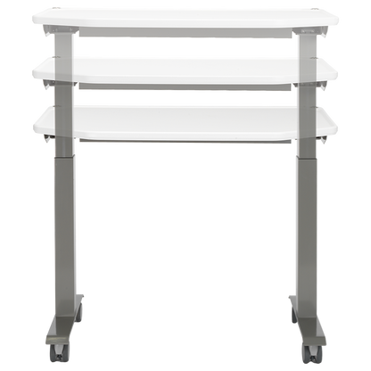 MTI 700 Adjustable Height Mobile Instrument Table — Ultra White Kydex®