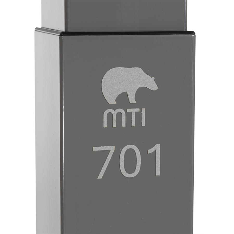 MTI 701 Adjustable Height Mobile Instrument Table — Stainless Steel