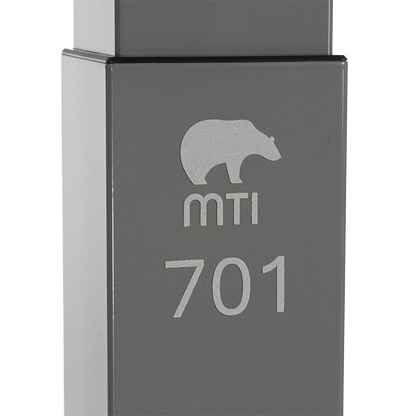 MTI 701 Adjustable Height Mobile Instrument Table — Stainless Steel