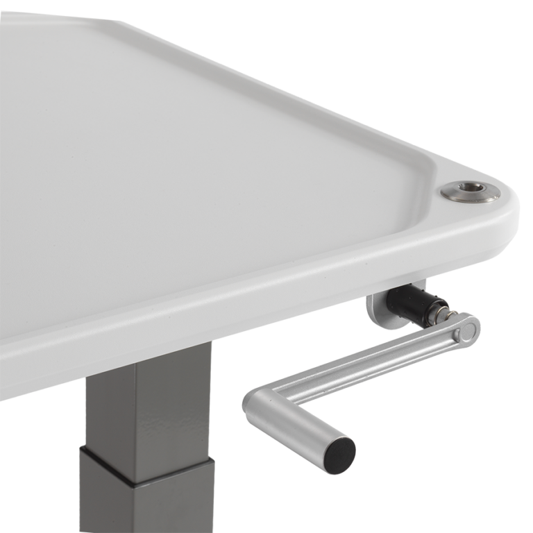 MTI 701 Adjustable Height Mobile Instrument Table — Stainless Steel