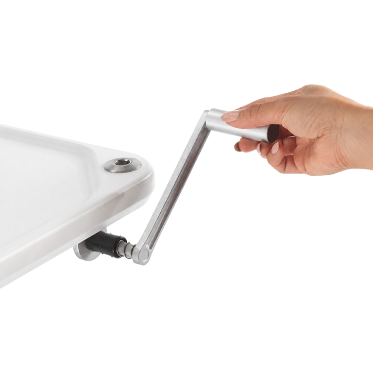 MTI 701 Adjustable Height Mobile Instrument Table — Stainless Steel