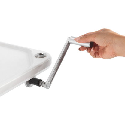 MTI 701 Adjustable Height Mobile Instrument Table — Stainless Steel