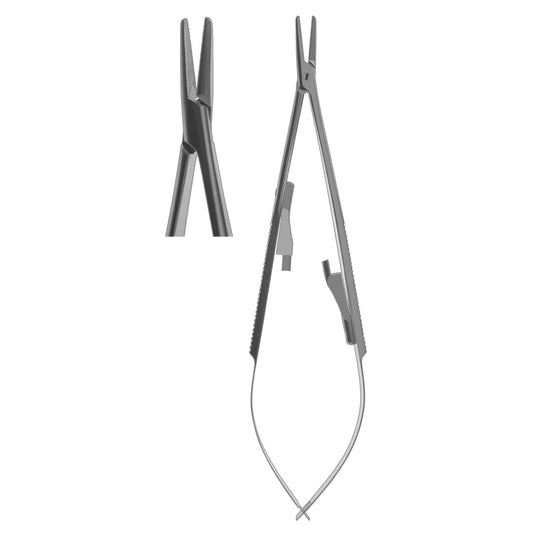 Needle Holder, Castroviejo Straight Flat Body 14cm  (Z-4050)