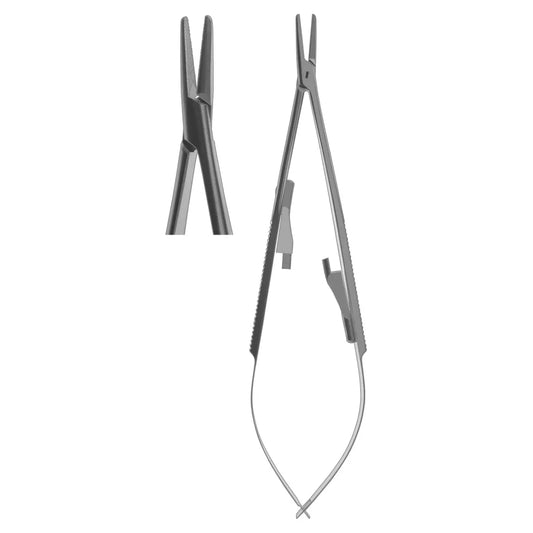 Needle Holder, Castroviejo Straight Flat Body 14cm (Z-4050)