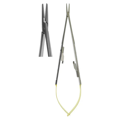 Needle Holder, Castroviejo Flat Body Straight TC 18cm (Z-4063)