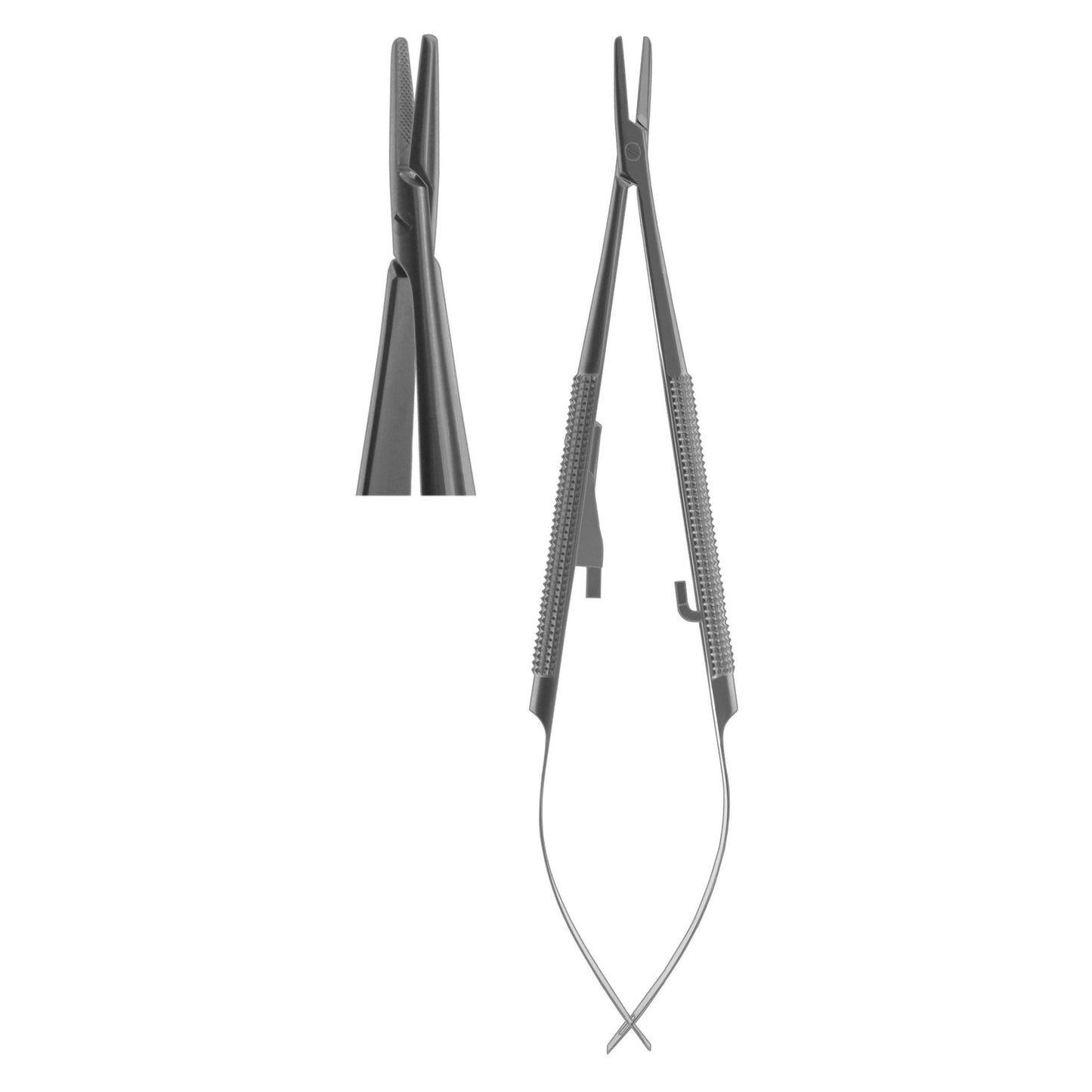 Needle Holder, Castroviejo Straight Round Body 14cm  (Z-4387)